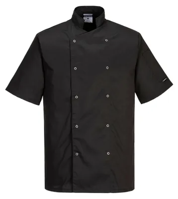 Obrázek produktu pro Portwest C733 Cumbria Chef Jacket Black Velikost 4XL
