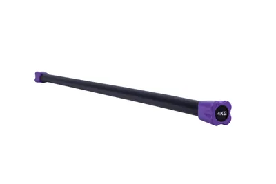 Produktbild von GORILLA SPORTS® Gewichtsstange - 4kg Gewicht, Rutschfest, Gummiert, aus Stahl - Langhantelstange, Weighted Bars, Aerobic Bar, Krafttraining