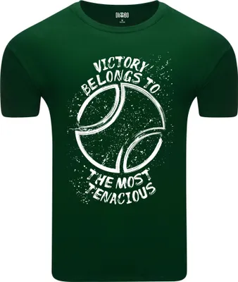Produktbild von Diarbo Herren T-Shirt mit Sport Druck Hartnäckigster Ball Dunkelgrün Gr.M
