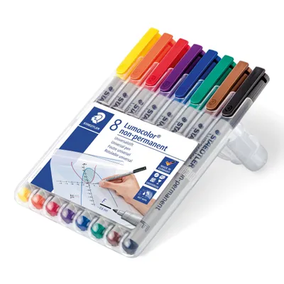 Image de STAEDTLER Stylo à bille Lumocolor F non-perm 8pcs