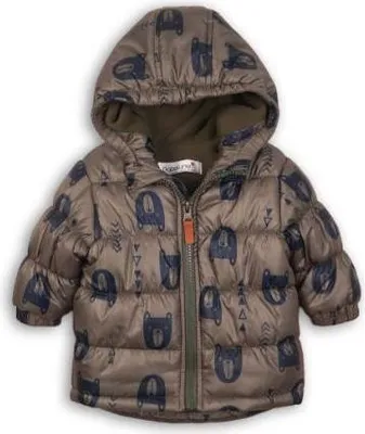Produktbild von Khaki Babyjacke mit Kapuze, Größe 6-9 Monate
