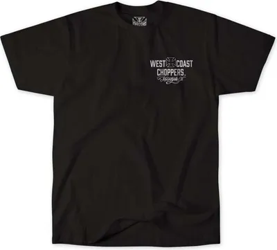 Produktbild von West Coast Choppers T-Shirt Herren WCC Motorcycle Tee Black/White schwarz XL