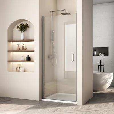 Zdjęcie produktu dla Heilmetz kabina prysznicowa z drzwiami wnękowymi 80x195cm parawan prysznicowy 6mm ESG szkło bezpieczne z nanopowłoką nisza prysznicowa