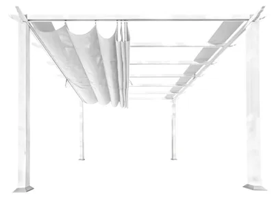 Produktbild von Paragon Outdoor Aluminium Pergola Florida 1111 Weiß 350x350x235 cm