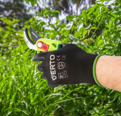 Produktbild von VERTO gartenhandschuh größe 8 Polyurethanbeschichtung, antiallergie, verstärkter kragen