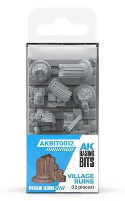 Produktbild von AK Interactive Village Ruins Basing Bits (12 Stk) (AK-BIT0012)