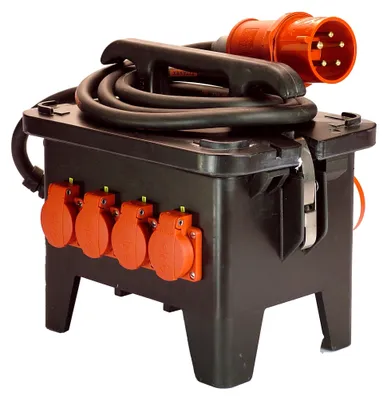 Obrázek produktu pro staveništní rozvaděč as-Schwabe CEE 400V 32A na Schuko & CEE 16A 32A IP44
