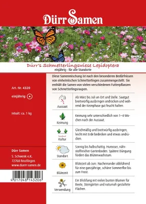 Artikelbild 1 von 'Dürr Samen's Schmetterlingswiese 1 kg' aus der Kategorie Schmetterlingswiese