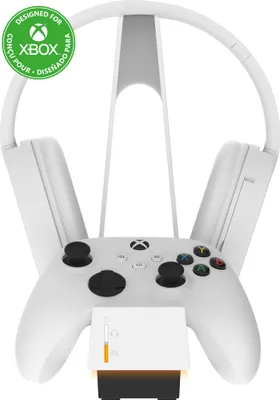 Produktbild von snakebyte COMBO CHARGE X weiß - Xbox One & Series X|S Controller- und Headset-Ladestation, schnelles Laden, LED Ladestatus, 1100-mAh-Akku, USB-C & Micro-USB Kabel