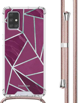 Image de imoshion Étui design avec cordon pour le Samsung Galaxy A71 - Bordeaux Graphic