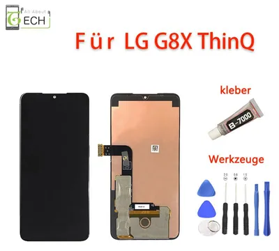 Produktbild von Für LG G8X ThinQ LCD Display Touchscreen Bildschirm Schwarz Werkzeuge & Kleber