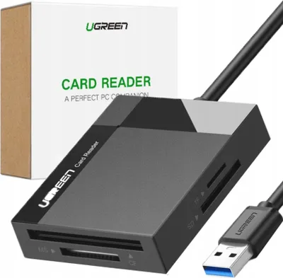Obrázok produktu pre Čítačka kariet 4 v 1 UGREEN, USB 3.0 - 1 m