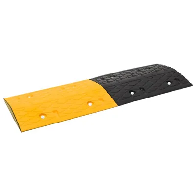 Image de vidaXL Seuils de porte 3 pcs. Jaune & Noir 97x32,5x4 cm Caoutchouc