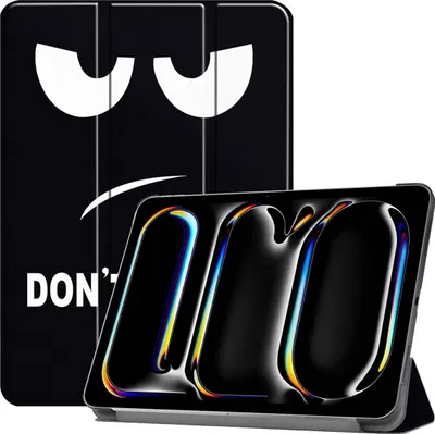 Productafbeelding van imoshion Design Trifold Bookcase voor de Apple iPad Pro 13 (2025) M5 / (2024) M4 - Don't touch