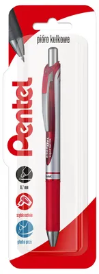Obrázek produktu pro Kuličkové pero 0,7 mm EnerGel BL77 červené, 1 ks – PENTEL