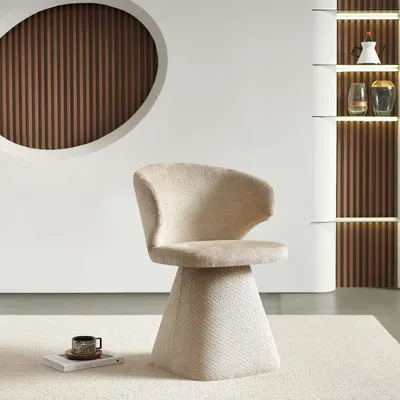 Image de Milton & Oldbrook Chaise de salle à manger pivotante Hanover Beige
