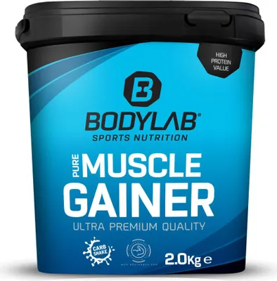 Produktbild von BODYLAB Pure Muscle Gainer - 2000g - Banane