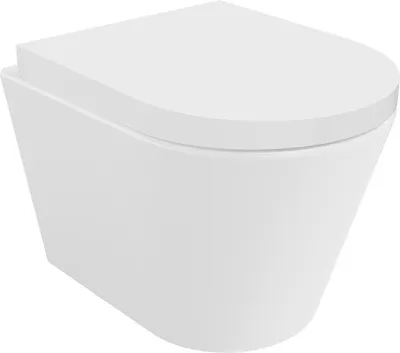 Produktbild von Mexen Rico Toilettenschüssel Randlos mit Hartfasesitz, duroplast, Weiß - 30720200