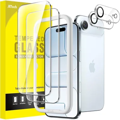 Obrázek produktu pro Ochranná fólie pro iPhone 17 Air s ochranou fotoaparátu, tvrzené sklo 9H, HD, 2 kusy