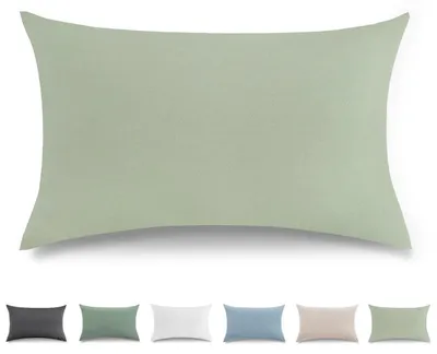 Zdjęcie produktu dla Poszewki na poduszki 40x80 cm, zestaw 2 sztuk, bawełna, kolor jasnoszary