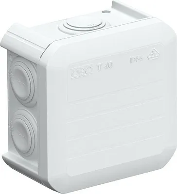 Immagine prodotto di OBO® Bettermann scatola di giunzione per cavi T 40, guarnizione push-in codice 2007045