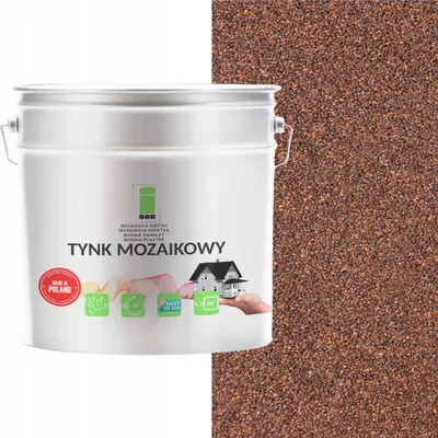 Immagine prodotto di Intonaco mosaico marrone in resina sintetica, classe 1, resistente al gelo, 7 kg, produttore