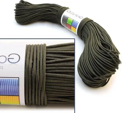 Produktbild von Famanu Paracord Überlebensleine 100 Meter - Olivgrün