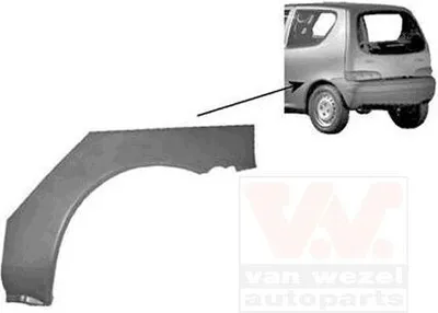 Image de VAN WEZEL Panneau latéral de réparation pour FIAT Seicento / 600 à hayon (187)