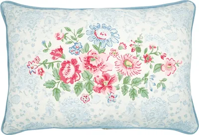 Produktbild von Greengate Ailis Kissenhülle white pieceprinted 40 x 60 cm