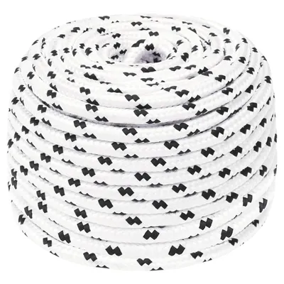 Immagine prodotto di vidaXL Corda da lavoro bianca 10 mm 100 m poliestere