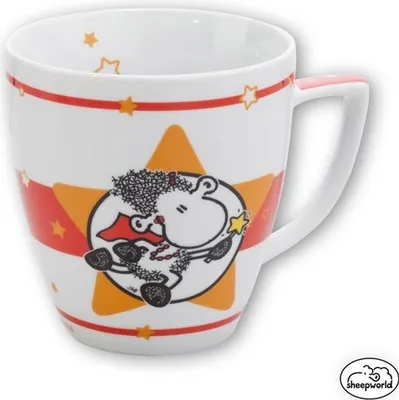 Produktbild von SHEEPWORLD 42272 Tasse,"Super Mama" 0,4l. Farbe WEISS