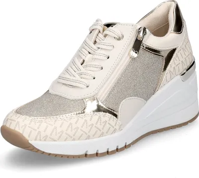Produktbild von Marco Tozzi Damen Keil Sneaker beige gold