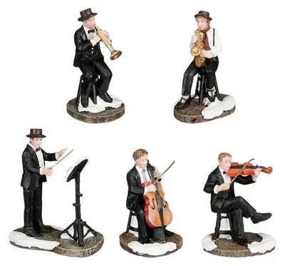 Productafbeelding van Musicians 5 stuks l3,5xb5,5xh7 cm Luville