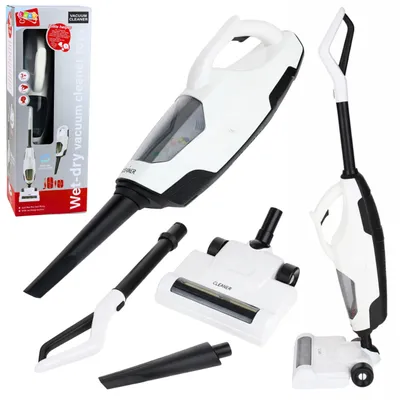 Image de Aspirateur jouet pour enfants, vertical, portable, 2 en 1, fonction d'aspiration, sons