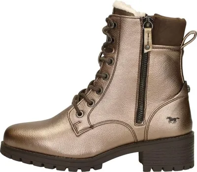 Image de Mustang Veterschoenen Hoog  Veterschoenen Hoog - Goudkleur - Maat 38