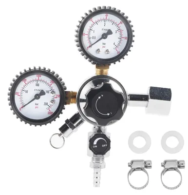 Produktbild von CO2-Druckregler mit Doppelmanometer - Einstellbarer Druck für Bierabgabesysteme