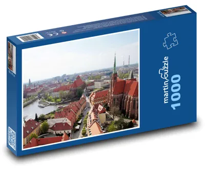 Produktbild von Puzzle 1000 Kathedrale in der Stadt - martinpuzzle
