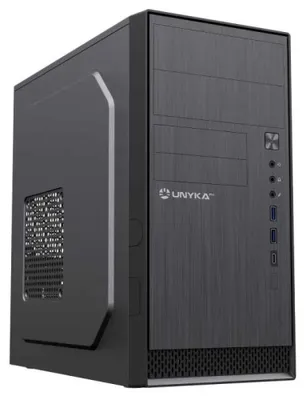 Immagine prodotto di UNYKAch AERO C12 V2, Micro Tower, PC, Nero, Micro ATX, ABS (acrilonitrile-butadiene-stirene), Metallo, SGCC, Casa/ufficio