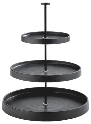 Produktbild von Zurbrüggen Etagere aus schwarzem Porzellan, 34 cm