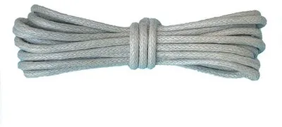 Produktbild von Langes Kordelset aus Baumwolle - 60 cm lange Kordeln - 2,5 mm stark - Dicke Kordeln - Widerstandsfähige Schnüre - Leder-Laschen - Für Stiefel und elegante Schuhe