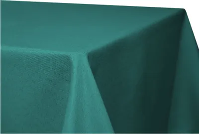Produktbild von Tischdecke quadratisch 110x110 cm petrol Leinenoptik Lotuseffekt Tischwäsche
