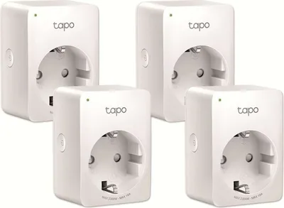 Immagine prodotto di TP-Link Tapo P100 (confezione da 4) Spina intelligente WLAN 2.4GHz
