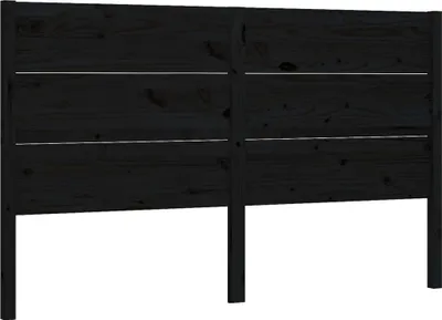 Obrázok produktu pre vidaXL Čelo postele čierne 206x4x100 cm Masívne borovicové drevo