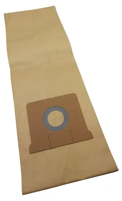 A single vacuum cleaner bag is shown against a white background.