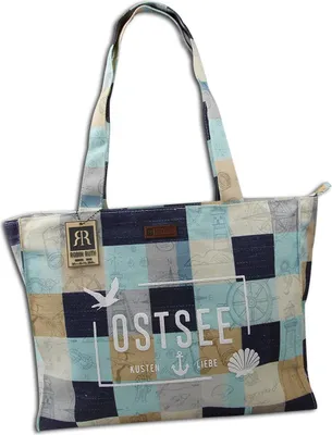 Produktbild von Robin Ruth Schultertasche Baumwolle Polyester blau beige OTG5124F