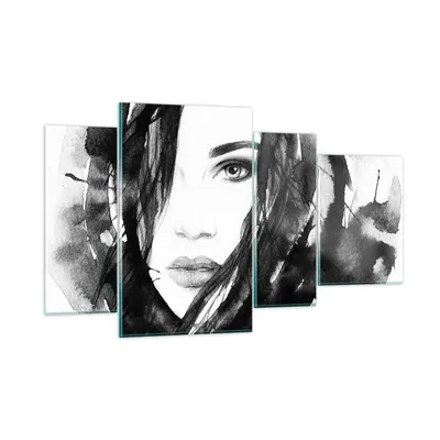 Produktbild von Bilder auf glas - Schmuck Dame Kleid Eleganz - 120x70cm - Glasbilder - Wandbilder - Kunstdruck - zum Aufhängen bereit - Wanddekoration aus Glas - Glas Bilder - Wandbild auf Glas - GDL120x70-3097