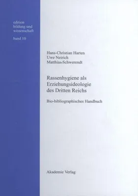 Produktbild von Rassenhygiene als Erziehungsideologie des Dritten Reichs