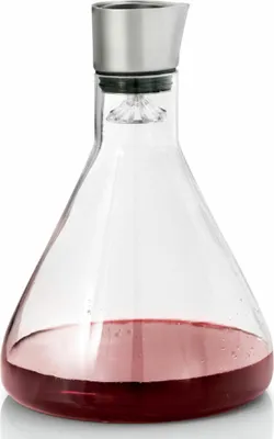 Immagine prodotto di Blomus Dekantierkaraffe Delta für Wein, Glas, Edelstahl matt, 25,5 cm x 18 cm, 63482