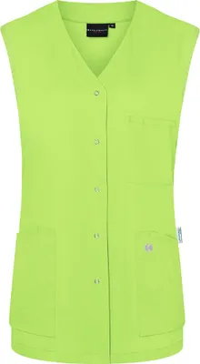 Produktbild von KARLOWSKY Damen Kasack ESSENTIAL Ärmellos V-Neck Modern-Fit Kiwi 56