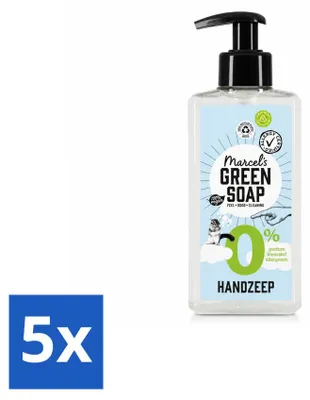 Produktbild von 5 x Marcel's Green Soap Handseife 0% - Zachte Verzorging - 250 ml - Vorteilspackung - 5 Stücke
